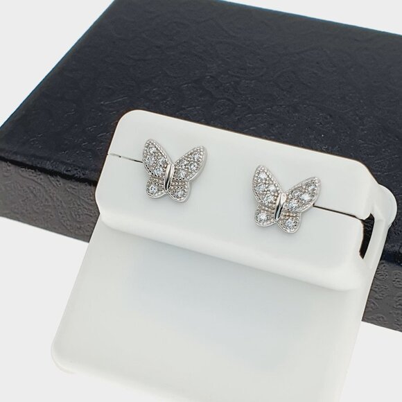 "925 sterling silver luxury CZ earrings for women/girls, Best for gift,RJUS2208 - Picture 4 of 11